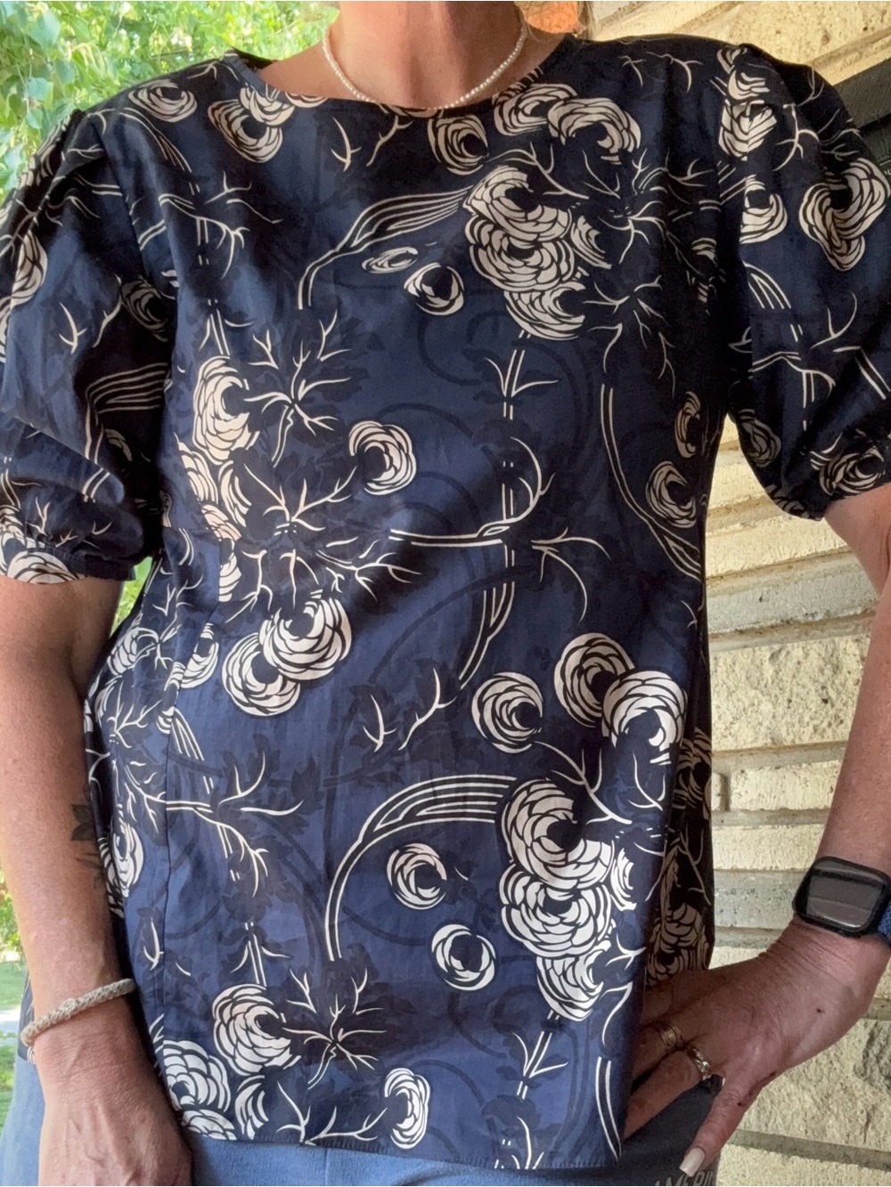 'S Max Mara Cotton Poplin Blouse